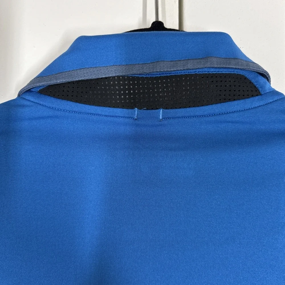Nike Golf Dri-FIT Men's Cobalt Blue Polo Shirt Size XL Short Sleeve Performance